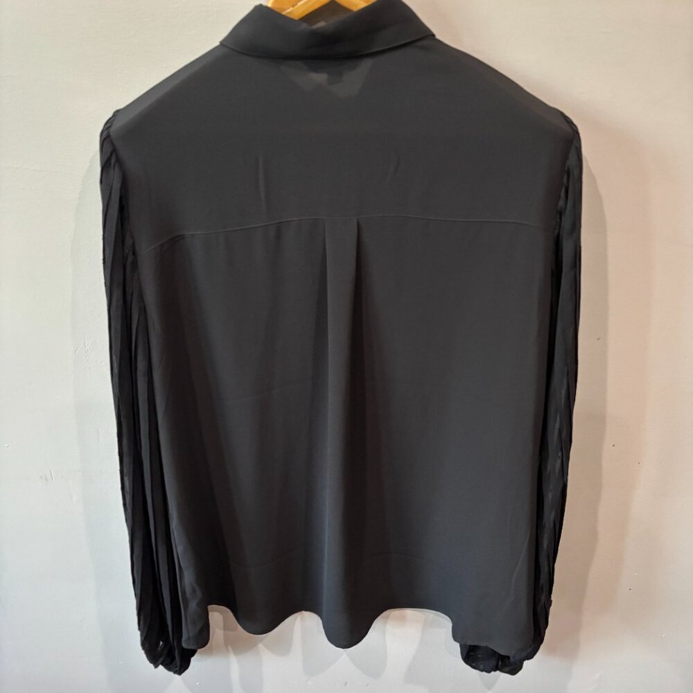 Express Black Button-Up Blouse - image 8